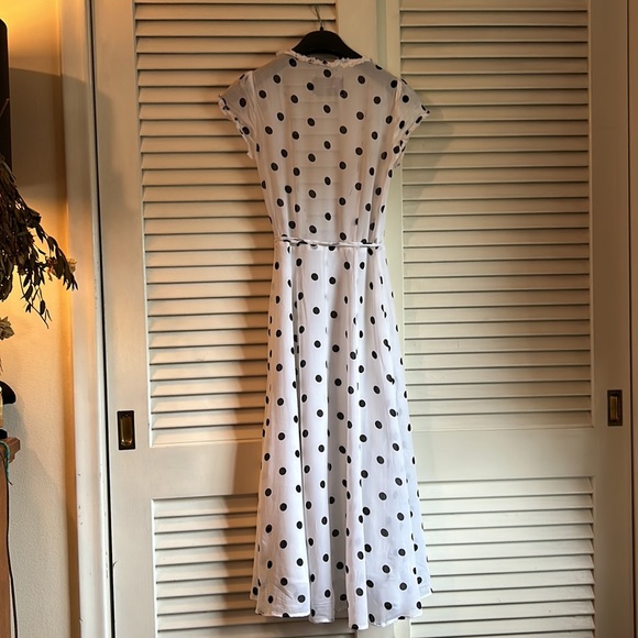 Reformation Gwenyth Polka Dot Midi Dress- XS - Picture 5 of 11